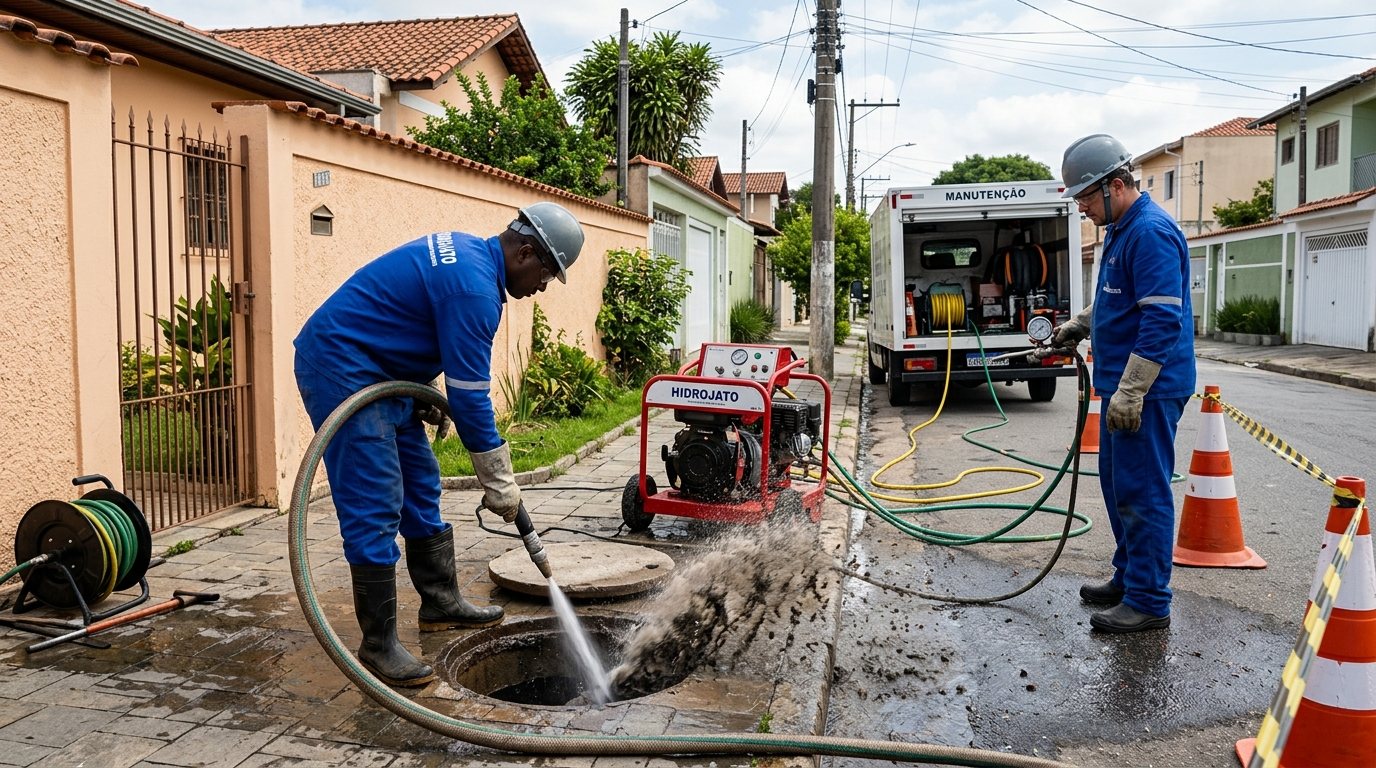 Hidrojateamento Residencial em Jundiaí‑SP