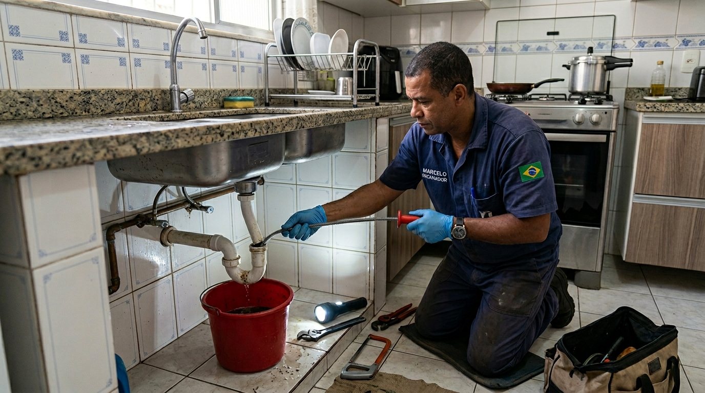 Ligação da Pia da Cozinha em Jundiaí‑SP