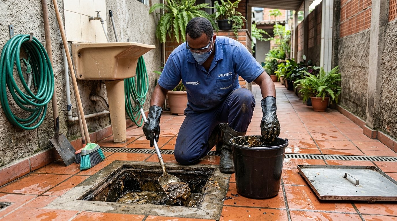 Limpeza de Caixa de Gordura Comercial em Jundiaí‑SP